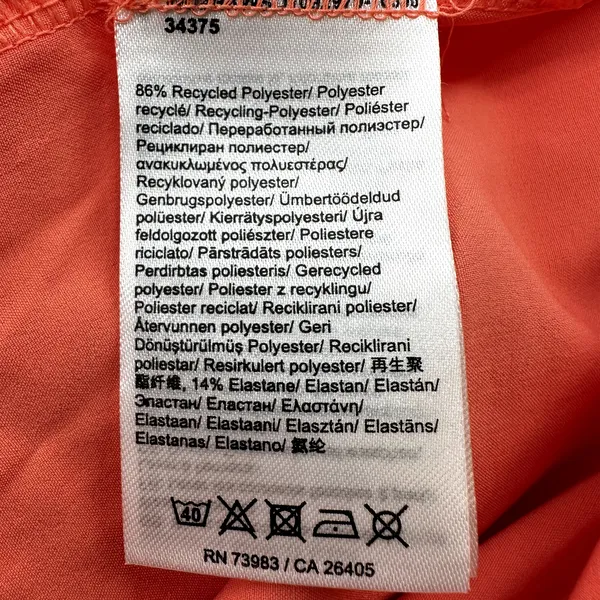 Helly Hansen Thalia Skirt 2.0 High Rise Tennis Golf Peach Echo Orange M NWT - Image 5