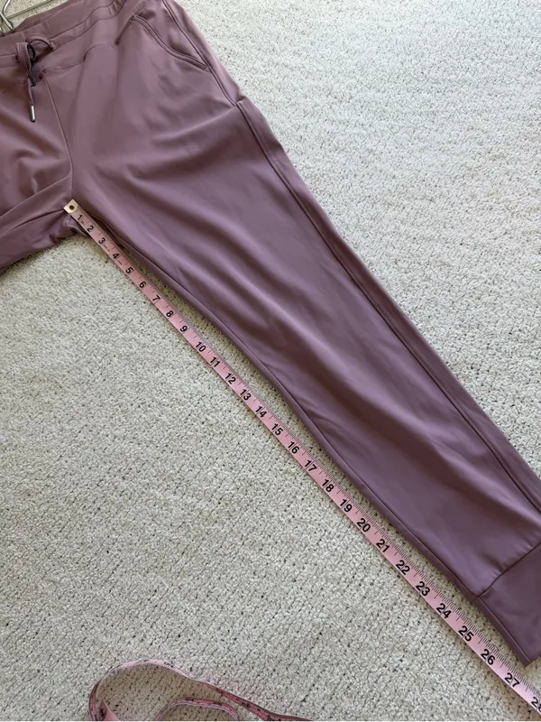 Halara SoftlyZero Plush High Waisted Full Length Jogger Large Mauve Purple - Image 6