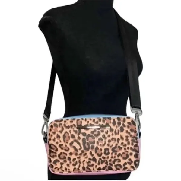 Steve Madden Color-block Pink & Brown Crossbody Bag - Image 2