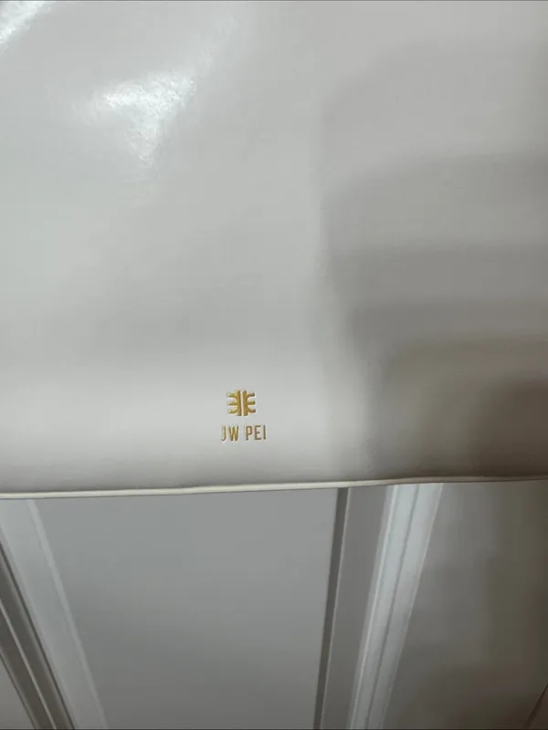 JW PEI Lily White Shoulder Bag with Gold Hardware - Image 2