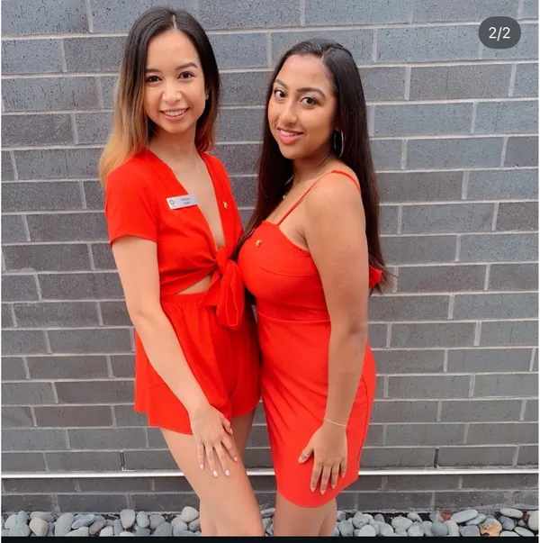 Princess Polly Romper Red Tie-Front - Image 2