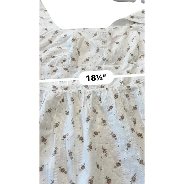 Princess Polly Samana Mini Dress Ditsy Floral Square Neck White Purple Sz 14 NEW - Image 13