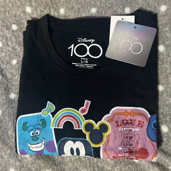 Disney 100th Anniversary Retro Icons Shirt NWT Size Large - Image 3