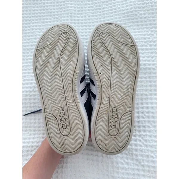 Adidas Grand Court Alpha 00s Suede Platform Sneakers Navy White Women’s 6 - Image 4