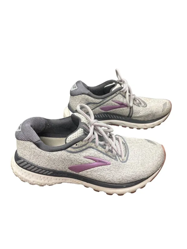 Brooks GTS Adrenaline 20 wms gray pink low walking run sneakers sz 8 SKU 10-604 - Image 4
