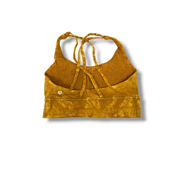 Lululemon Fast Free Tight 25 & Energy Long Line Bra 6 Ice Wash Spiced Bronze - Image 6