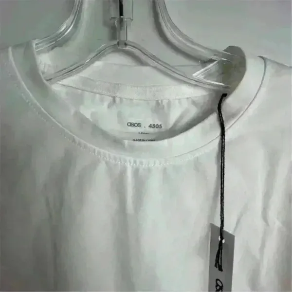 ASOS‎ 4505 Unisex XS White Short Sleeve T-Shirt Solid Casual Top - Image 2