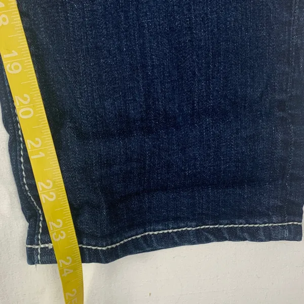 Miss Me size 30 boyfriend capri jeans denim chunky stitch crop - Image 11