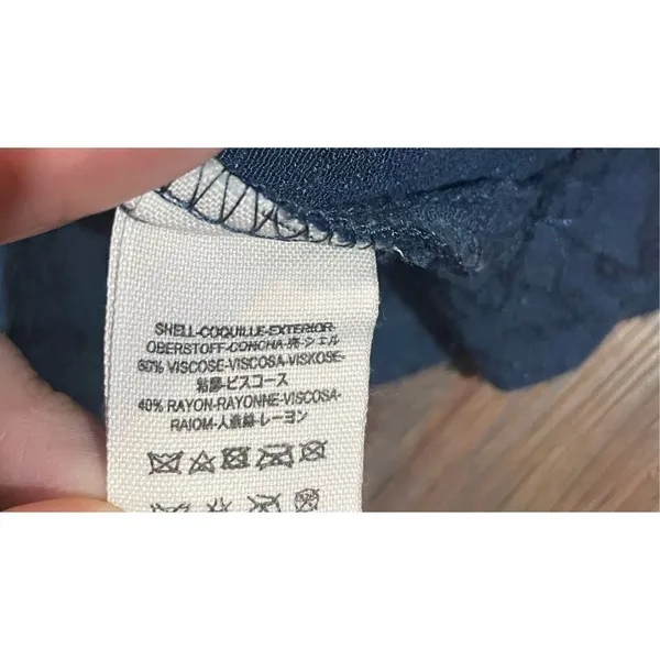 Free People Look Through Keyhole‎ Crinkle Tank in Indigo sz small - Image 8