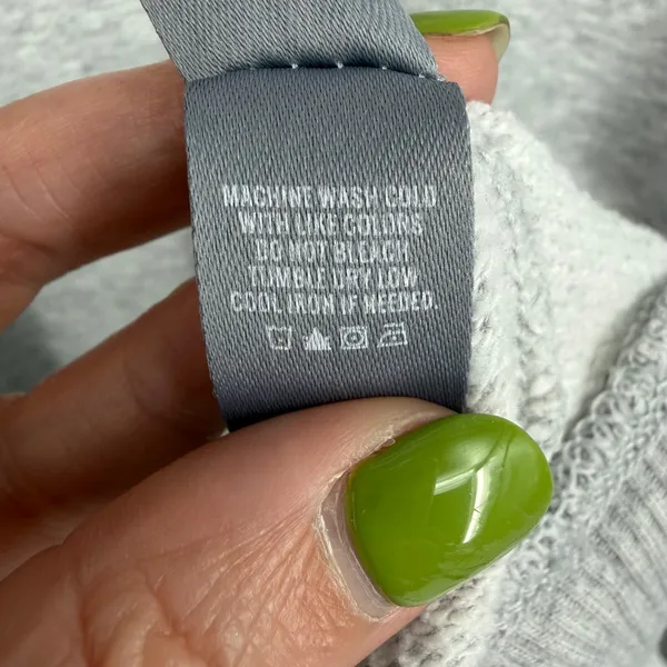 Aerie Sweatshirt Women XL Grey Oversized Raglan Sleeve Pullover Cozy Minimalist - Image 8