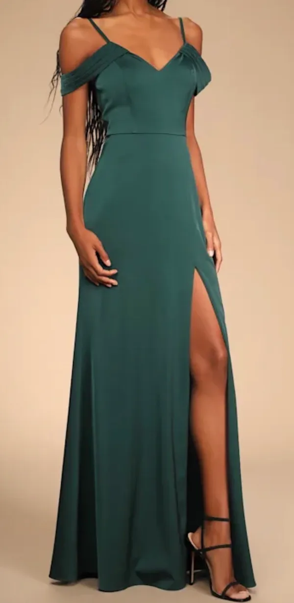 Emerald Lulus Dress - Image 2