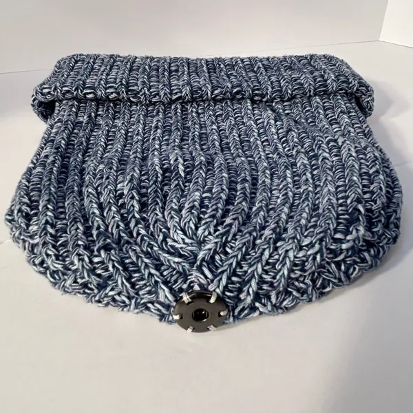 Love Your‎ Melon Speckled Knit Beanie Hat Blue White - Image 6