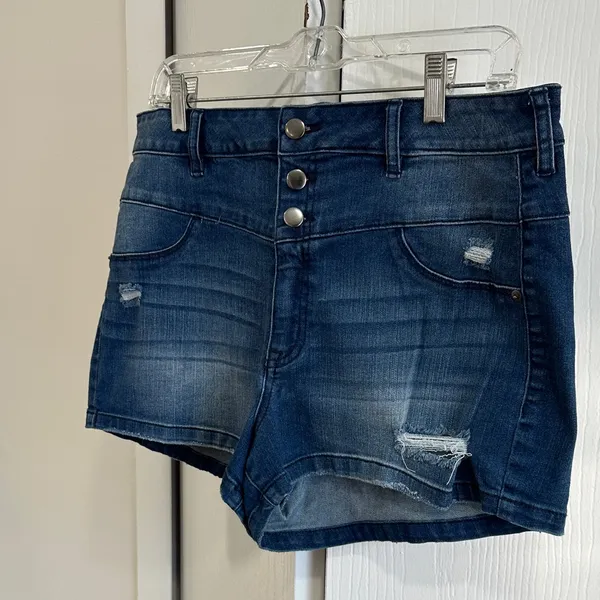 Denim Blue Women's Shorts Size 14 - Image 2