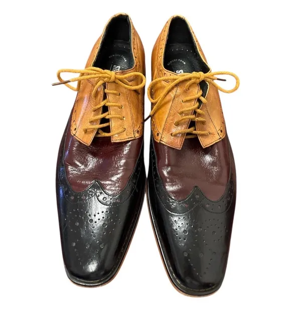 Stacy Adams Wingtip Oxford 9M TriColor Tinsley - Image 13