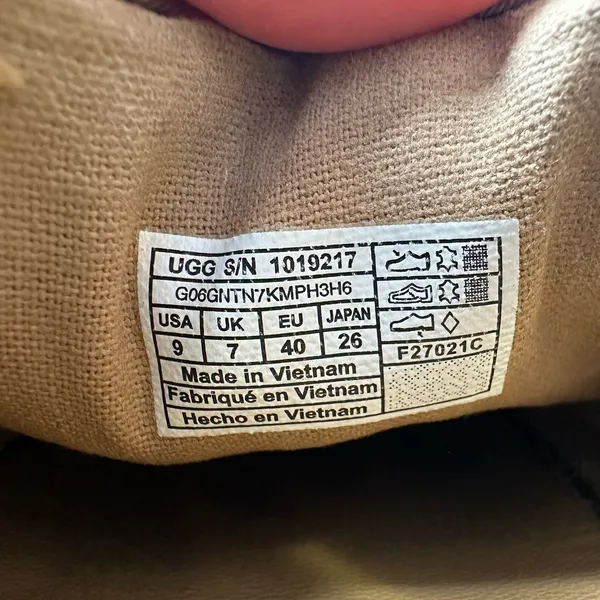 UGG Womens size 9 Cas Slip-On Chestnut Leather Suede 1019217 f27021C - Image 11