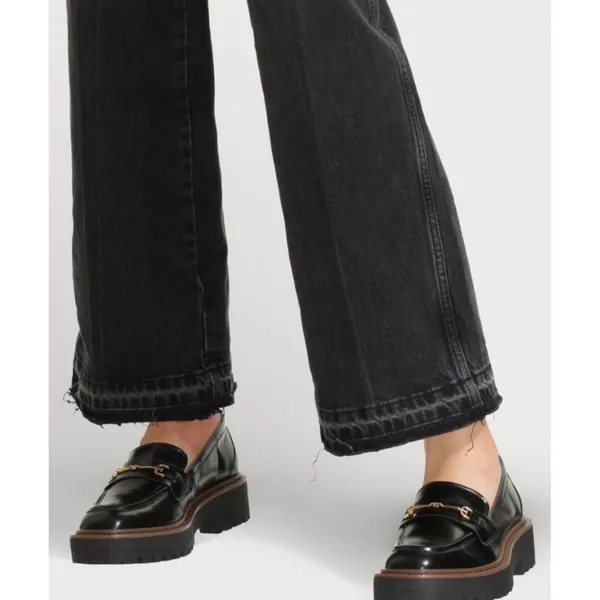 Sam Edelman sz 9 Women Laurs Leather Chunky Slip On Loafers Academia Retro Work - Image 2