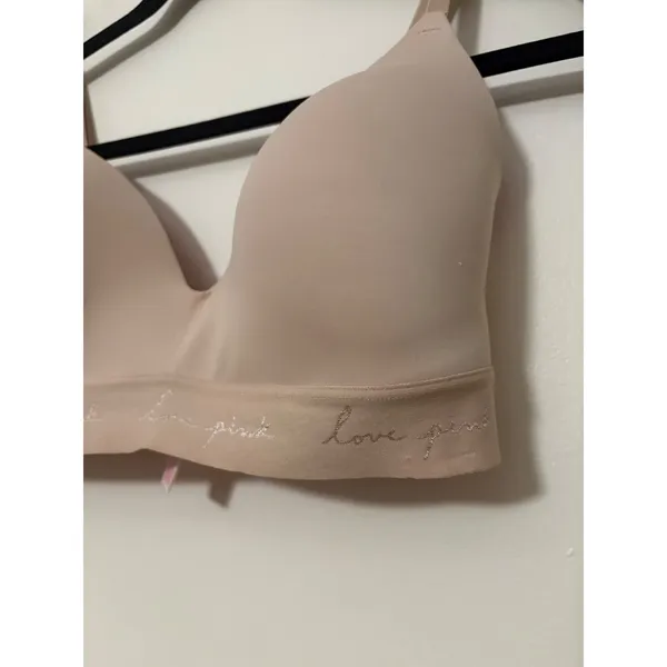 Victorias Secret PINK Wear Everywhere Wireless Lightly Lined Bra Nude 36D‎ - Image 3