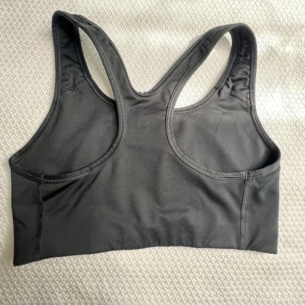 Nike‎ Dri Fit Black Sports Bra Size Small No Padding Racerback - Image 2