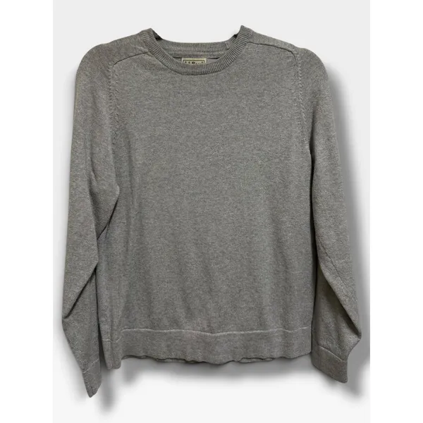 L.L.Bean Women's Cotton Cashmere Crewneck Sweater Gray Small Regular - Image 3
