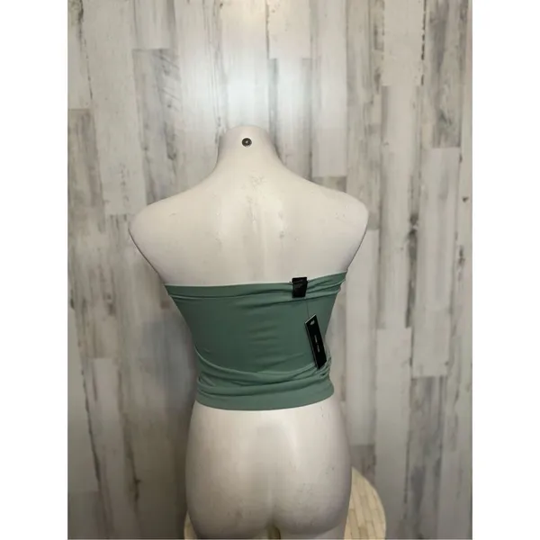 Moa Moa Green Strapless Tube Top Women’s Medium Stretch Bandeau Top - Image 5