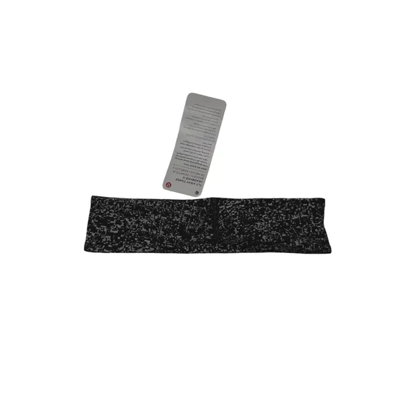 Lululemon‎ Fly Away Tamer Headband II O/S Black White Static Luon NWT Non Slip - Image 2