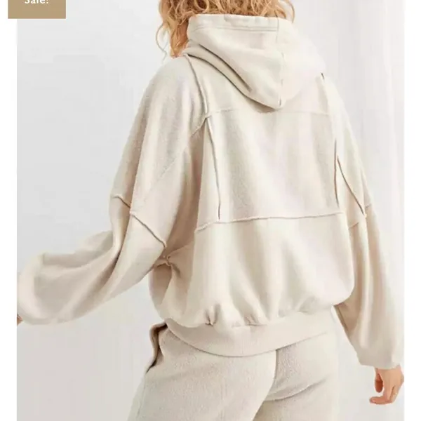 Sherpa Patchwork Hoodie - Image 2