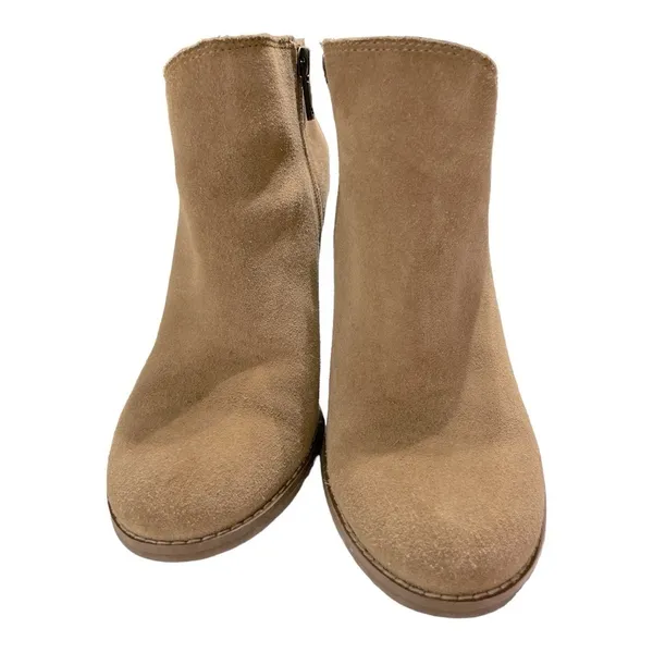 Lucky Brand Wedge Tan Bootie Size 9 M - Image 4