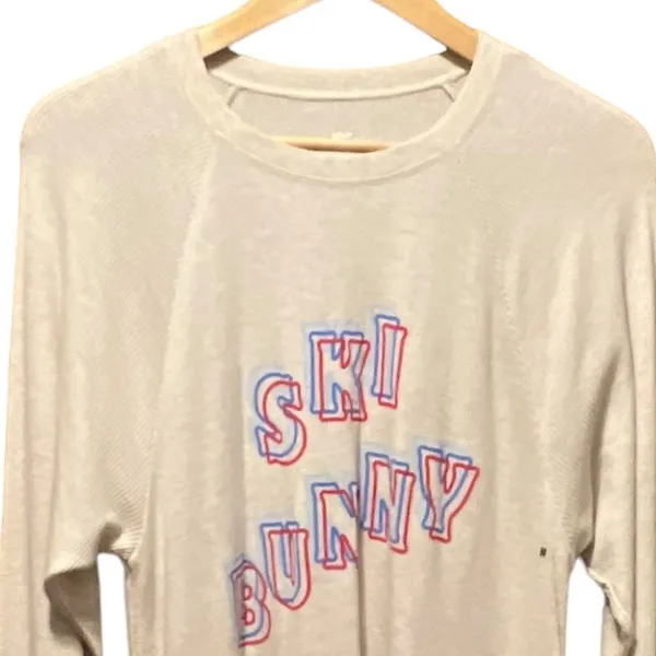 Aerie Ski Bunny NWT Real Soft Waffle Knit Thermal‎ Long Sleeve top Size Medium - Image 4