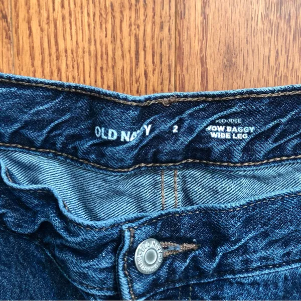 Old Navy Mid-Rise Wow Baggy Wide-Leg Dark Blue Wash Jeans Women’s Plus Size 20 - Image 6