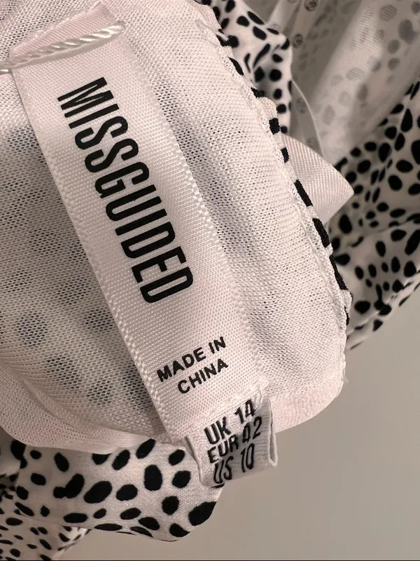 NEW MISSGUIDED Dalmatian open back dress - Image 6