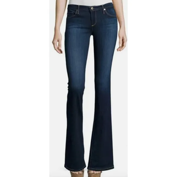 Adriano Goldschmied AG The Angelina Petite Boot Cut‎ Dark Wash Jeans 29R USA - Image 3