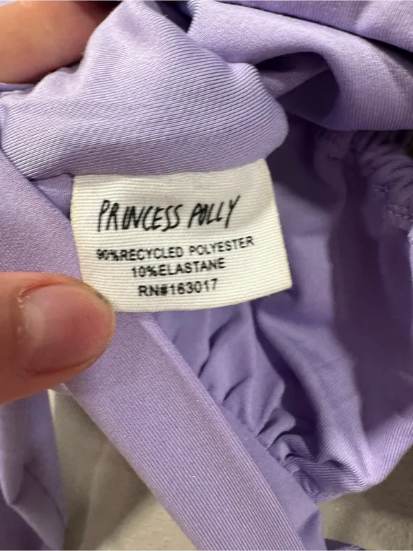 Princess Polly Lilac Tie-Front Long Sleeve Crop Top - Image 5