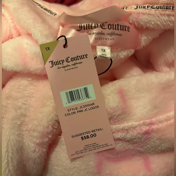 NWT Juicy Couture Super Soft Luxe Plush Shawl Collar Robe sz 1X - Image 3