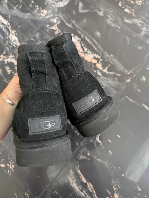 Ugg Classic Mini II Black Boots Size 6 - Image 6
