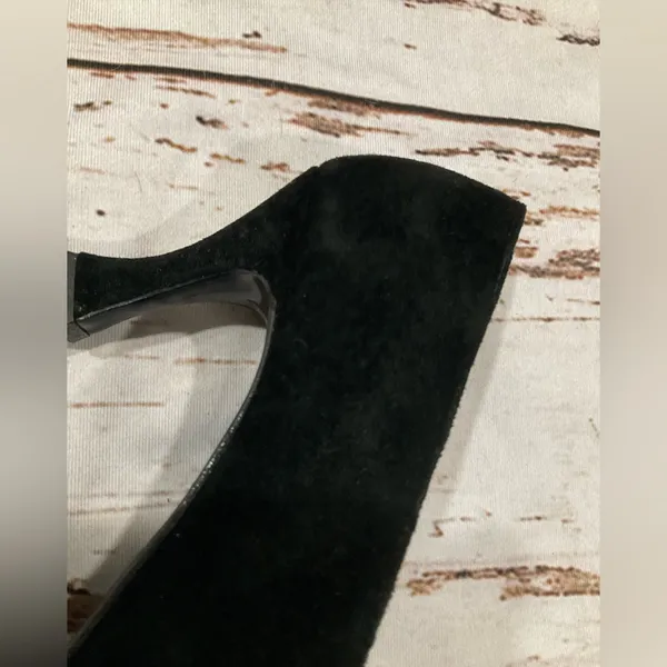 Vintage Ellemenno Leather Sherry Black Pumps‎ - Image 9