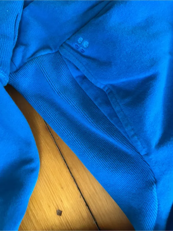 Sweaty Betty Escape Luxe Fleece Hoodie size XS in color lightening blue - Image 8