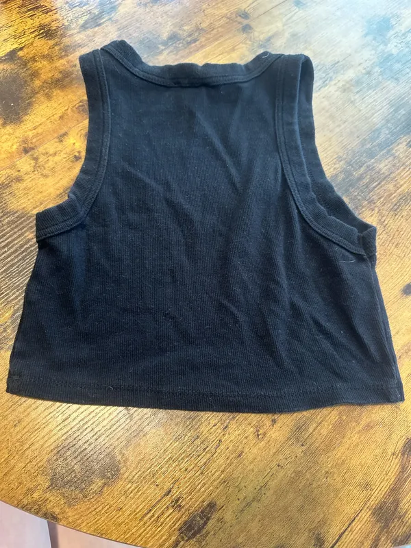 black princess polly cropped tank top - Image 4