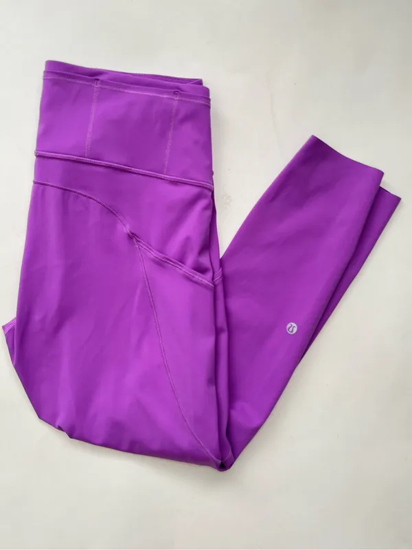 Lululemon fast and free high rise leggings moonlit magenta 8 - Image 5