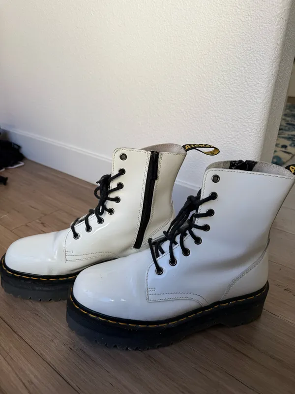 Jadon Dr. Martens Platform Boots White - Image 3
