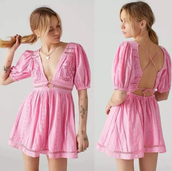 Urban Outfitters Pink Dress Mini - Image 4