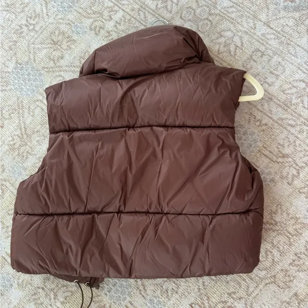 Amazon Brown Puffer Vest - Image 2