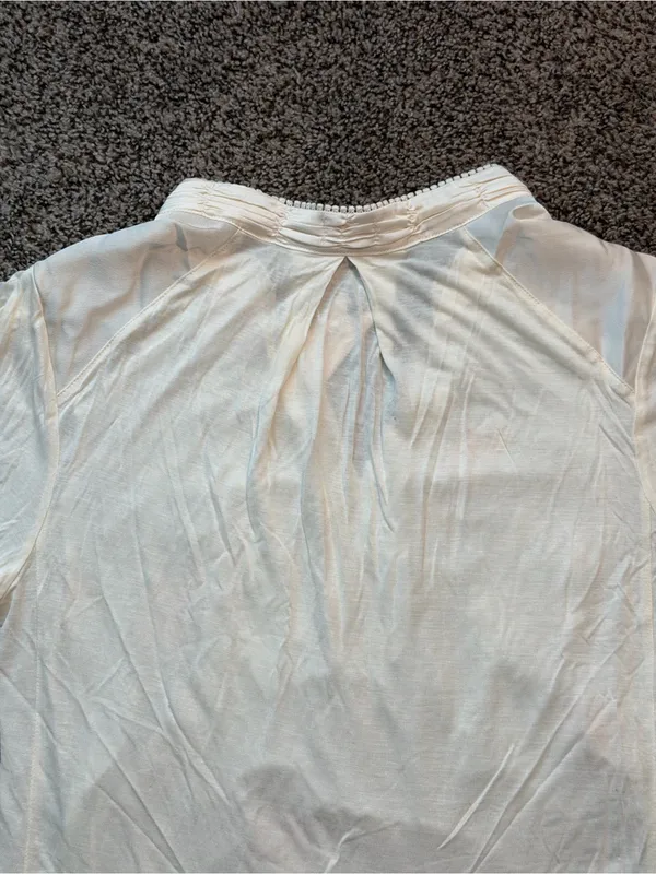 Anthropologie TINY Eliana Embroidered Floral Top Ivory Small NWT - Image 14