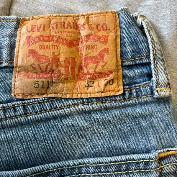 Levi's Light Blue Straight Jeans - Image 3
