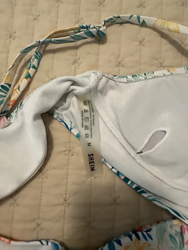 Shein Floral Bikini Top - Image 2