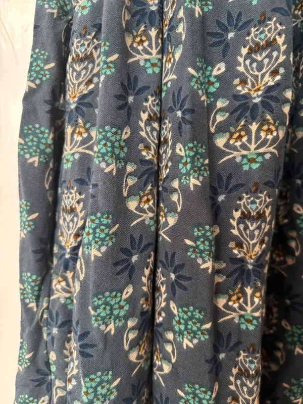 NATURAL LIFE Sara Embroidered Floral Mini Dress Dark Teal Medallion‎ Size XS - Image 9