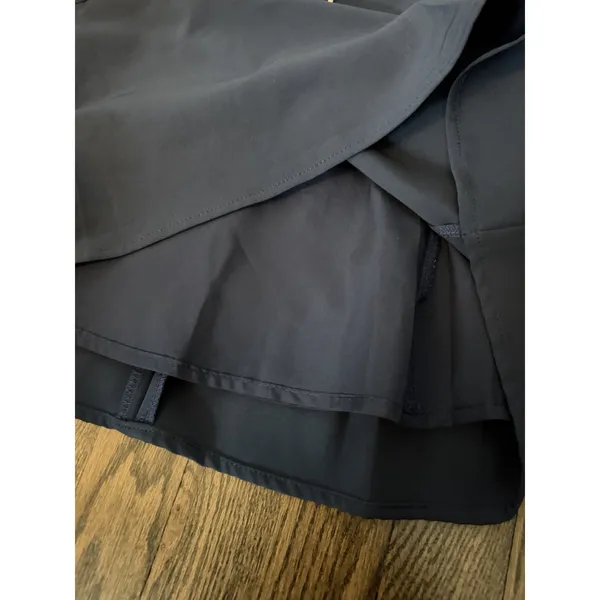 Pretty Garbage Navy Blue Women's Pleated Mini Skirt Sz S NEW - Image 13