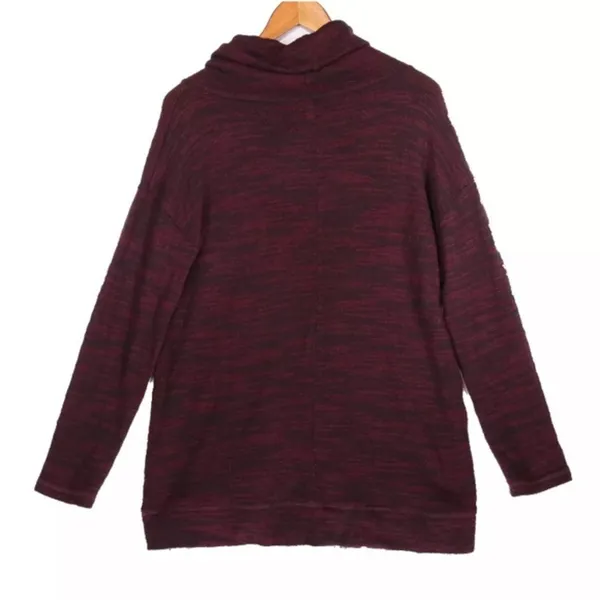 Aerie Women's Purple Soft Cowl Neck Sweater - Size Small‎ petite NWT - Image 2