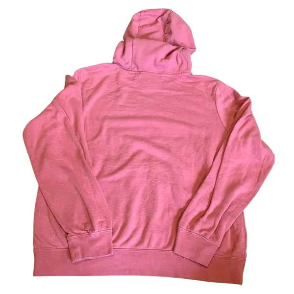 Nike Hoodie Women Medium‎ Pink Pullover Funnel Neck Sporty Athleisure Sweatshirt - Image 5