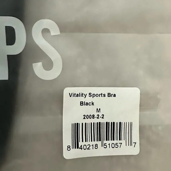 NWT Vitality Sports Bra Black M - Image 3