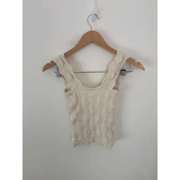 Free People Love Letter Cami‎ Size XS/S Cream - Image 2